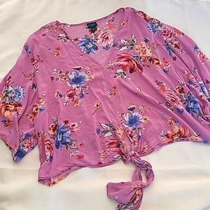 Lavender Floral Blouse